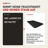 Frage und Antwort zu tiguar Comfortmat Trainingsmatte 120 cm: Wie lagere ich die Matte?
