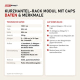 Technische Daten und Merkmale von tiguar Kurzhantel-Rack Modul mit Caps als Tabelle