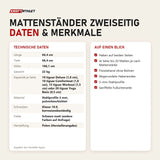 Technische Daten und Merkmale von tiguar Mattenständer zweiseitig als Tabelle