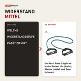 Frage und Antwort zu tiguar Maxi Tube 2.0 Marine Tubing mit Griffen: Welche Widerstandsstufe passt zu mir?