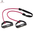 tiguar Mega Tube 2.0 Grau Tubing mit Griffen, Variante leicht in Lila, ausgelegt mit beiden Griffen