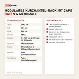 Technische Daten und Merkmale von tiguar Modulares Kurzhantel-Rack mit Caps als Tabelle