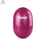 tiguar Ovoball Lila Pilatesball in Eiform in Magenta, stehende Frontansicht auf weißem Hintergrund