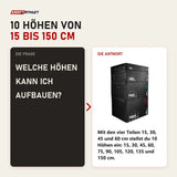 Frage und Antwort zu tiguar Plyo Soft Box V2 Set 4-teilig: Welche Höhen kann ich aufbauen?