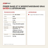 Technische Daten und Lieferumfang von tiguar Power Band GT IV Widerstandsband Grau als Tabelle