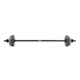 tiguar Powergym Fitness-Langhantel-Set v2 komplett mit Stange und Scheiben, Seitenansicht