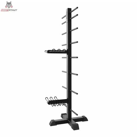tiguar Powergym-Rack 12/16 Hantelständer in der Seitenansicht mit Ablagearmen und Kreuzfuß