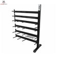 tiguar Powergym-Rack Modul 22/24 in Schrägansicht von links mit Ablagen und Haken