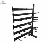 tiguar Powergym-Rack Modul 22/24 in Schrägansicht von rechts mit seitlichen Haken