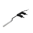 tiguar Safety Squat Bar Kniebeugenstange: Stange mit gepolstertem Nackenbügel und zwei Griffen, Schrägansicht