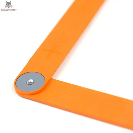 tiguar Speed Ladder 6er-Set V2, Detail des Metallgelenks, das zwei orangefarbene Streben verbindet