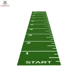 tiguar Sprint Track 10 × 1 m grün in Draufsicht mit weißen Metermarkierungen, Variante 10 m