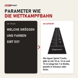Frage und Antwort zu tiguar Sprint Track 4RACE 15 × 1 m schwarz: Welche Größen und Farben gibt es?