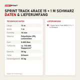 Technische Daten und Lieferumfang von tiguar Sprint Track 4RACE 15 × 1 m schwarz als Tabelle