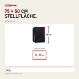 Maßbild tiguar Trainings Soft Box 3 in 1 Plyobox: Stellfläche 75 × 50 cm, Höhe 60 cm