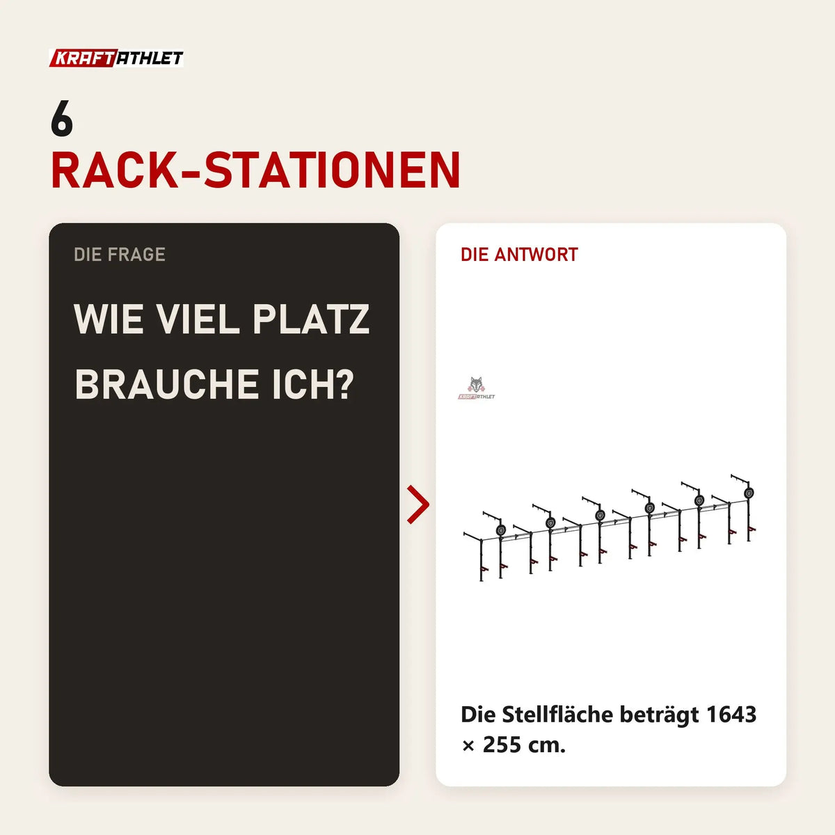 Frage und Antwort zu Titanium Strength Functional Wall RIG T6: Wie viel Platz brauche ich?