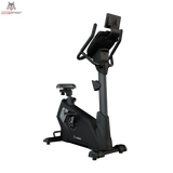 Titanium Strength ST2000T Ergometer mit Touchscreen: Schrägansicht von links mit Touchscreen und Sattel