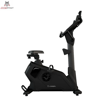 Titanium Strength ST2000T Ergometer mit Touchscreen: Schrägansicht von rechts mit Lenker und Pedalen
