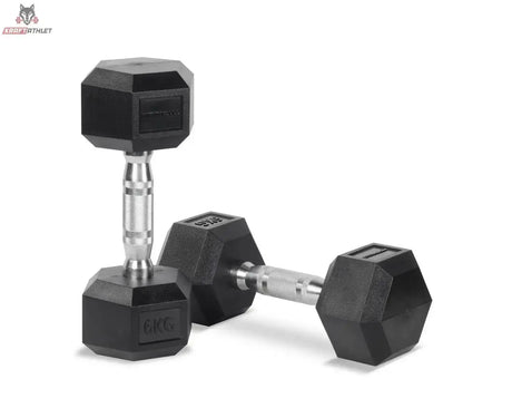 Titanium Strength TH30 Hex-Hantelset 2–30 kg mit Rack – Zwei Hex-Kurzhanteln mit gerändeltem Griff im Detail