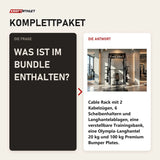 Frage und Antwort zu Younix Cable Rack Bundle Kabelzug-Komplettpaket: Was ist im Bundle enthalten?