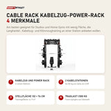 Younix Cable Rack Kabelzug-Power-Rack mit 4 Merkmalen: Kabelzug und Power Rack, 2 Kabelstationen, Stellfläche 132 × 74 cm, Traglast 1.500 kg
